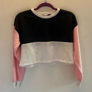 Colourblock Long Sleeve Crewneck